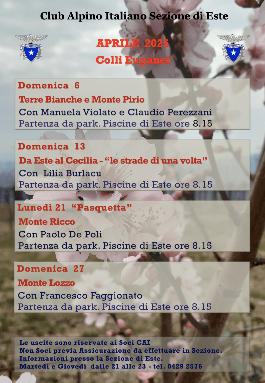 Colli Euganei Aprile 2025
